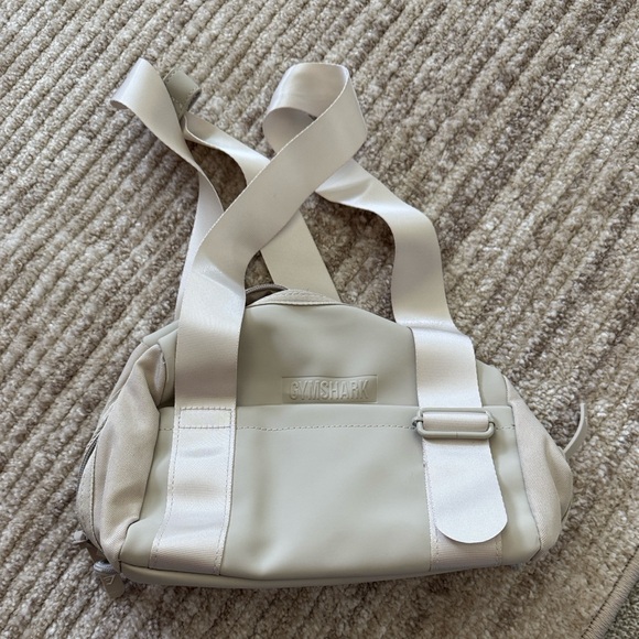 Gymshark Handbags - Gymshark Cream Mini Crossbody Shoulder Bag